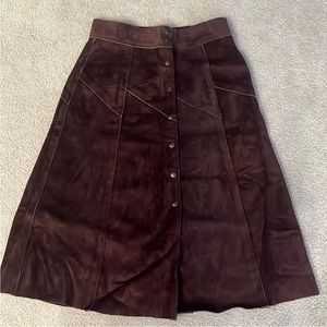 Vintage leather skirt! 80s
